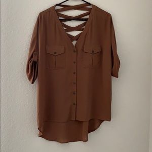Brown blouse